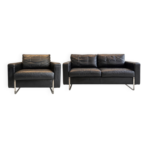Ensemble (2) fauteuils mid-century et un canapé 2 places