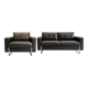 Set of (2) mid-century armchairs and a 2-seater sofa.
