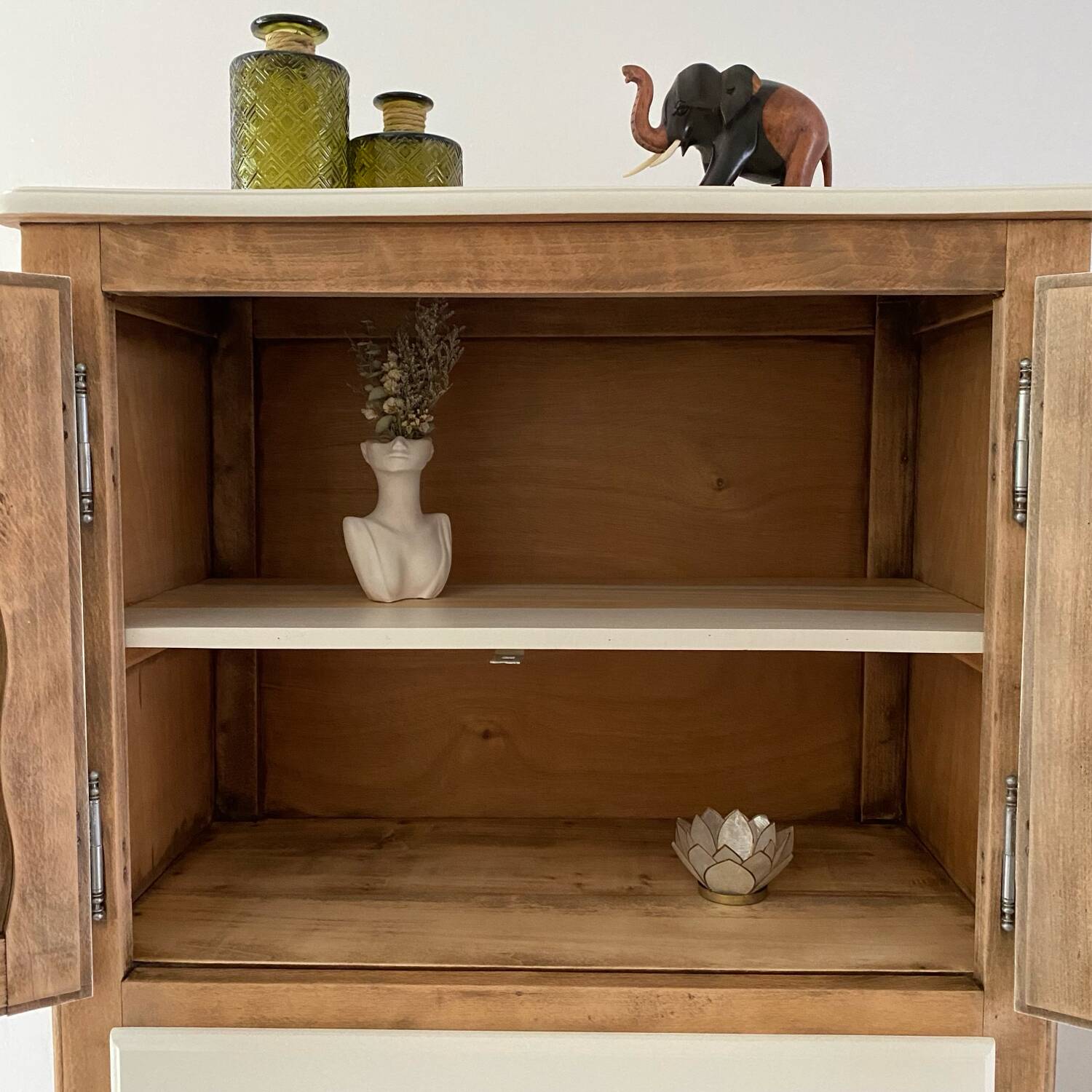 Revamped wooden cabinet