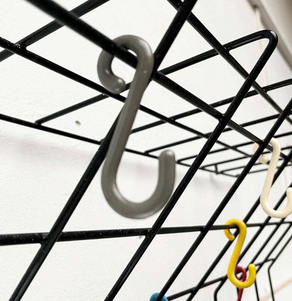 Minimalist German coat rack from the mid-century, 1960s.