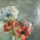 Oil on canvas anemone flowers 1920s