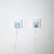 Minimalist Postmodern Square Wall Lights by Nafa Nybro Armaturfabrik, Sweden 1980s