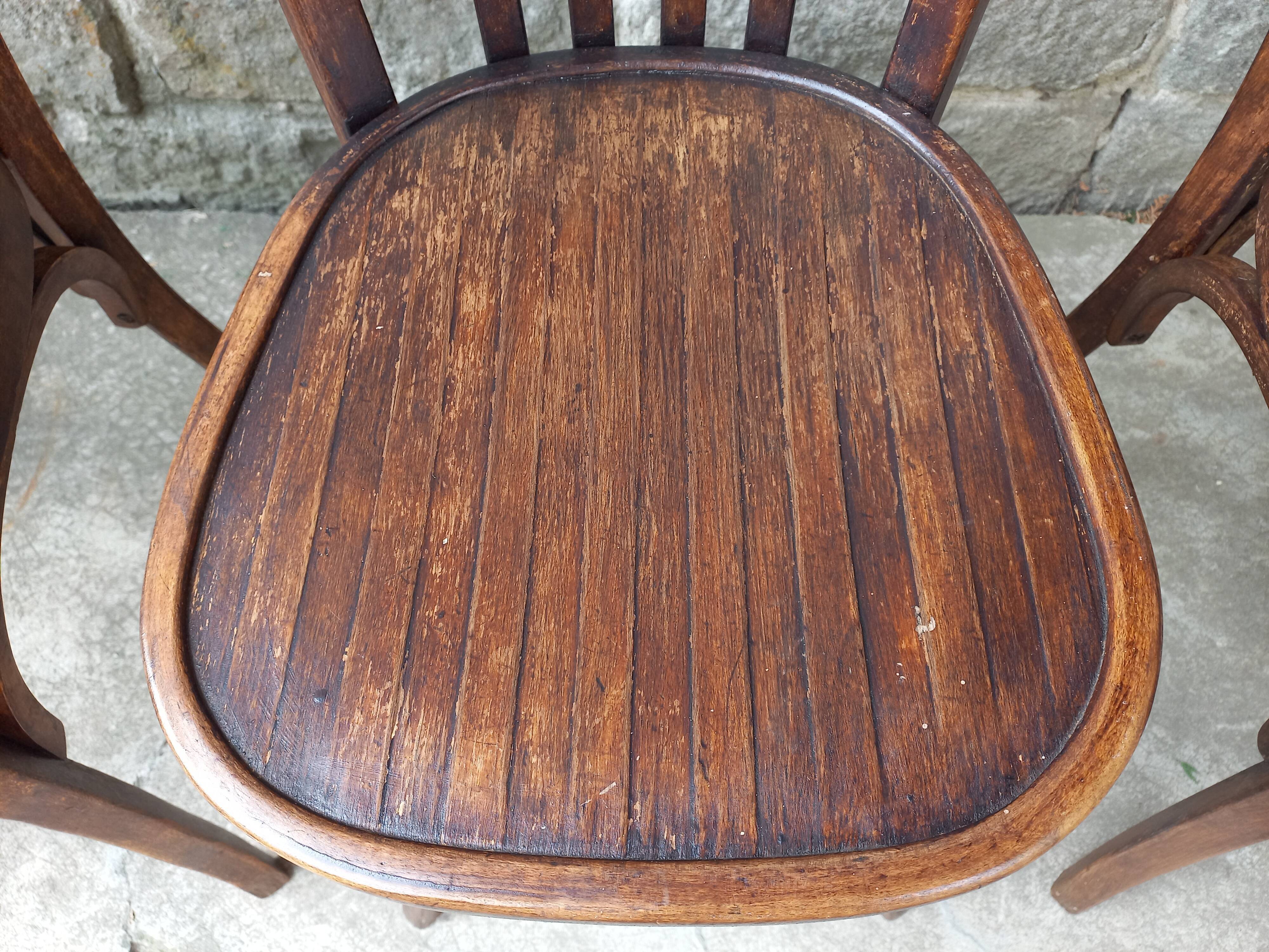 Set de 4 chaises bistrot Baumann