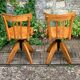 Pair of Baumann rotating screw chairs 1960