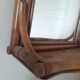 Vintage rattan entryway mirror
