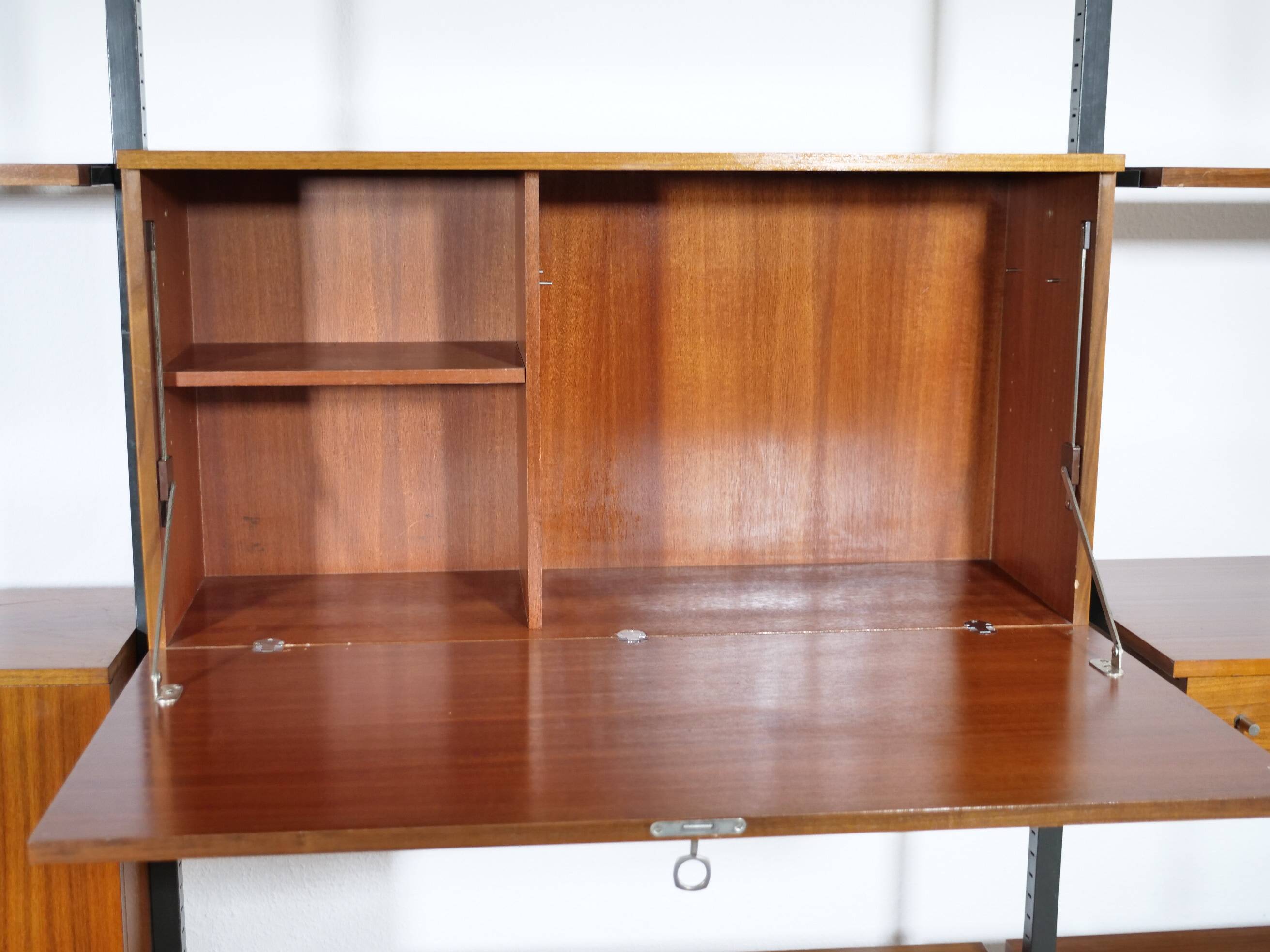 Mid-Century Teak Modular Wall Unit and Room Divider from Italy, 1960s