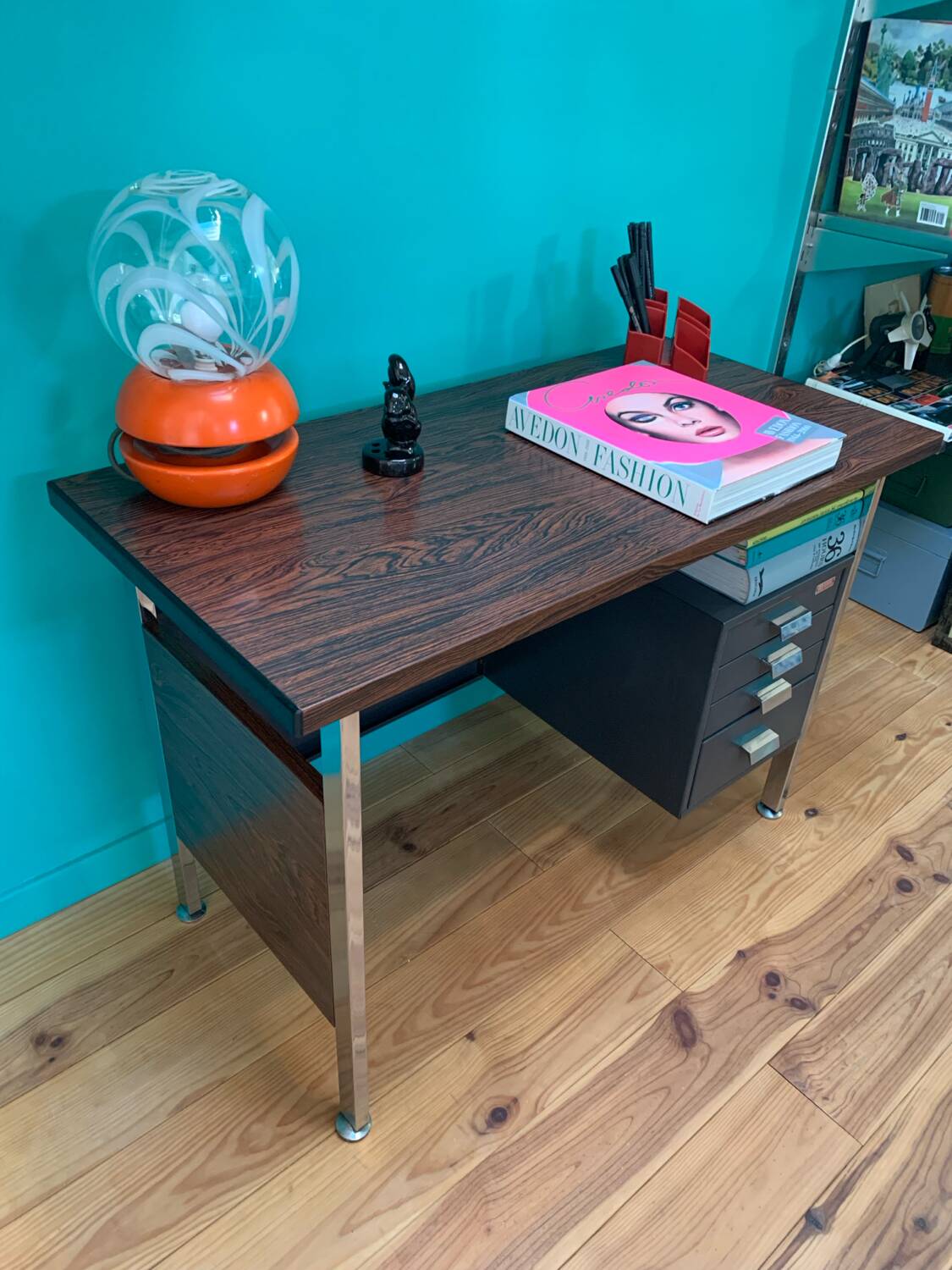 Mid-Century Industrial Vintage Desk