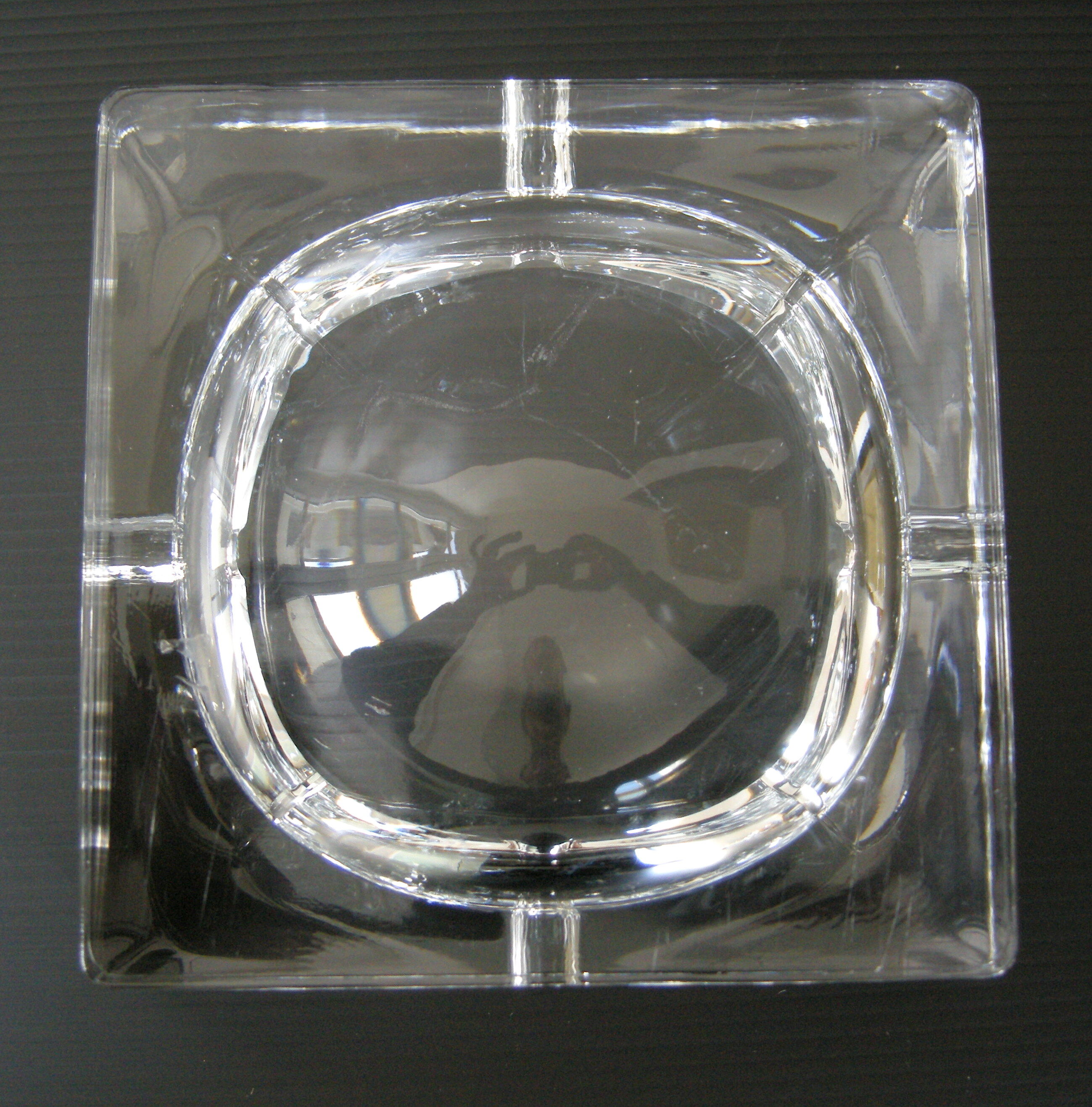 Cendrier verre vintage 1970