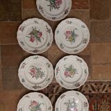 Lunéville earthenware, flat plates, Ket G, Reverbere