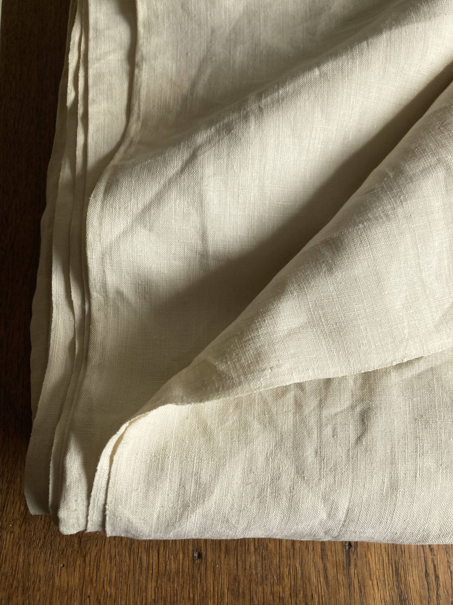 Drap de réserve 1960 en toile de lin brut 210x330