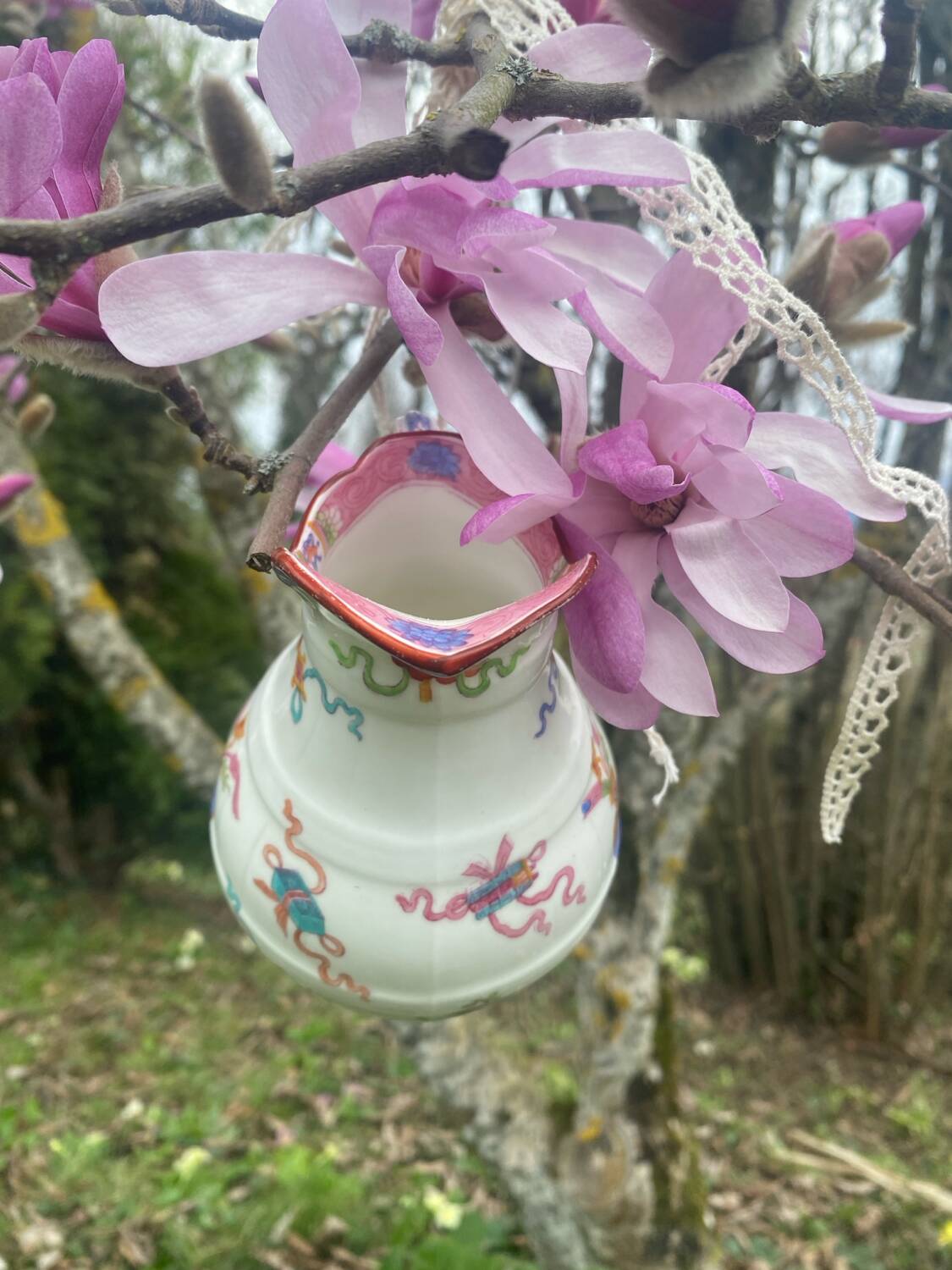 Antique Minton porcelain milk jug