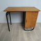 Oak and metal school office