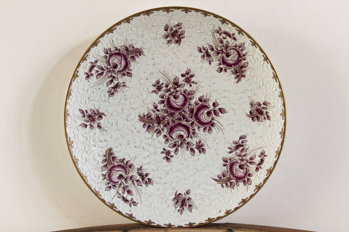 Plat en porcelaine, Edme Samson