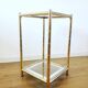 Pair of gold meta harnesses and glass tops