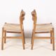 4x Chaise de salle à manger en chêne Børge Mogensen BM1, années 1950, Danemark
