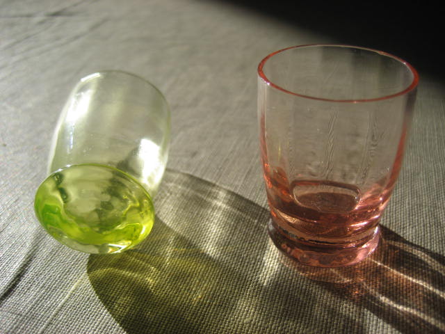 2 vintage liqueur glasses - Ouraline-