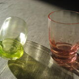 2 vintage liqueur glasses - Ouraline-