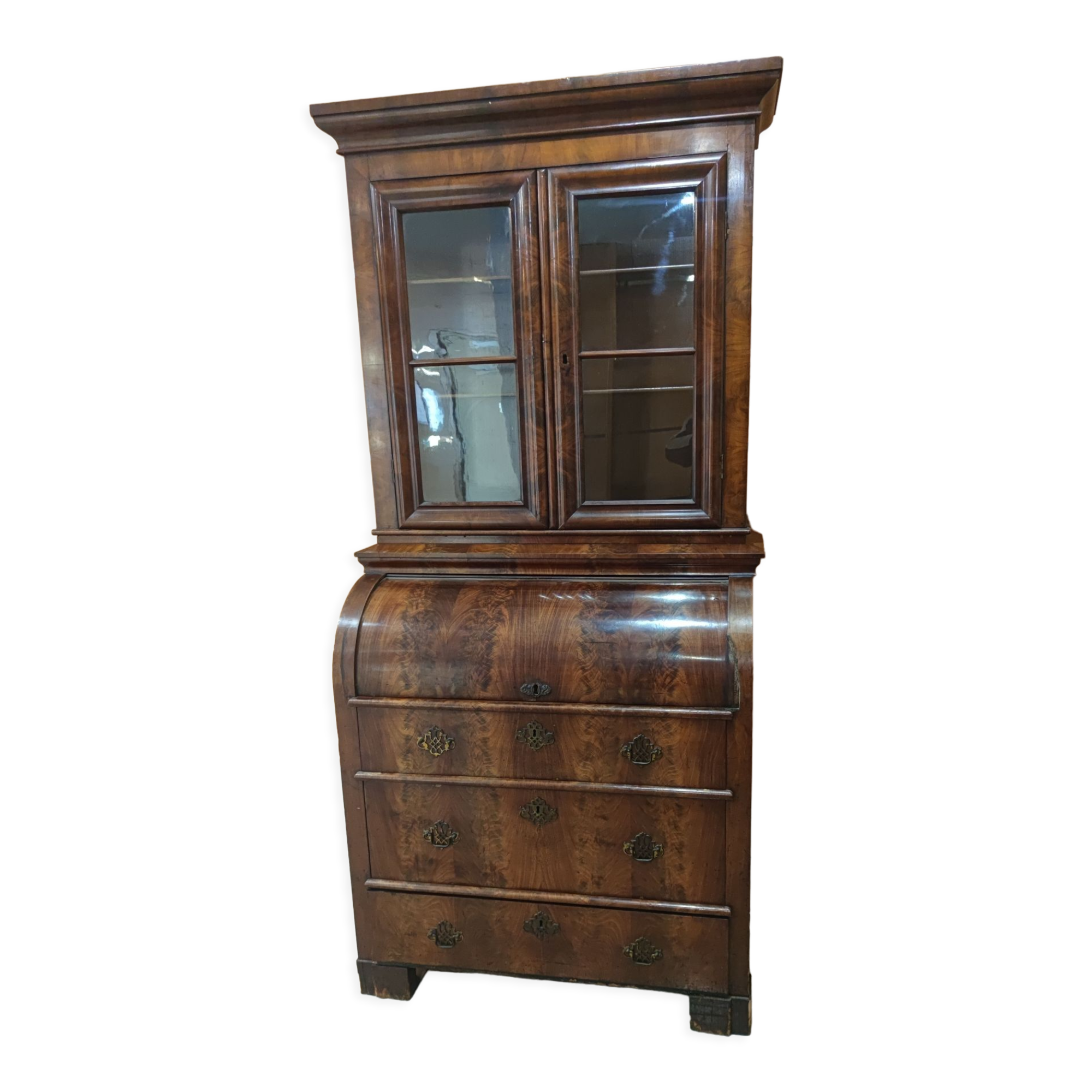 Victorian mahogany library desk, circa 1820