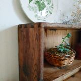 Old wooden shelf - old workshop drawer