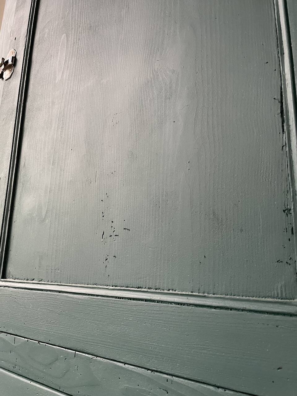 Green hosiery cabinet