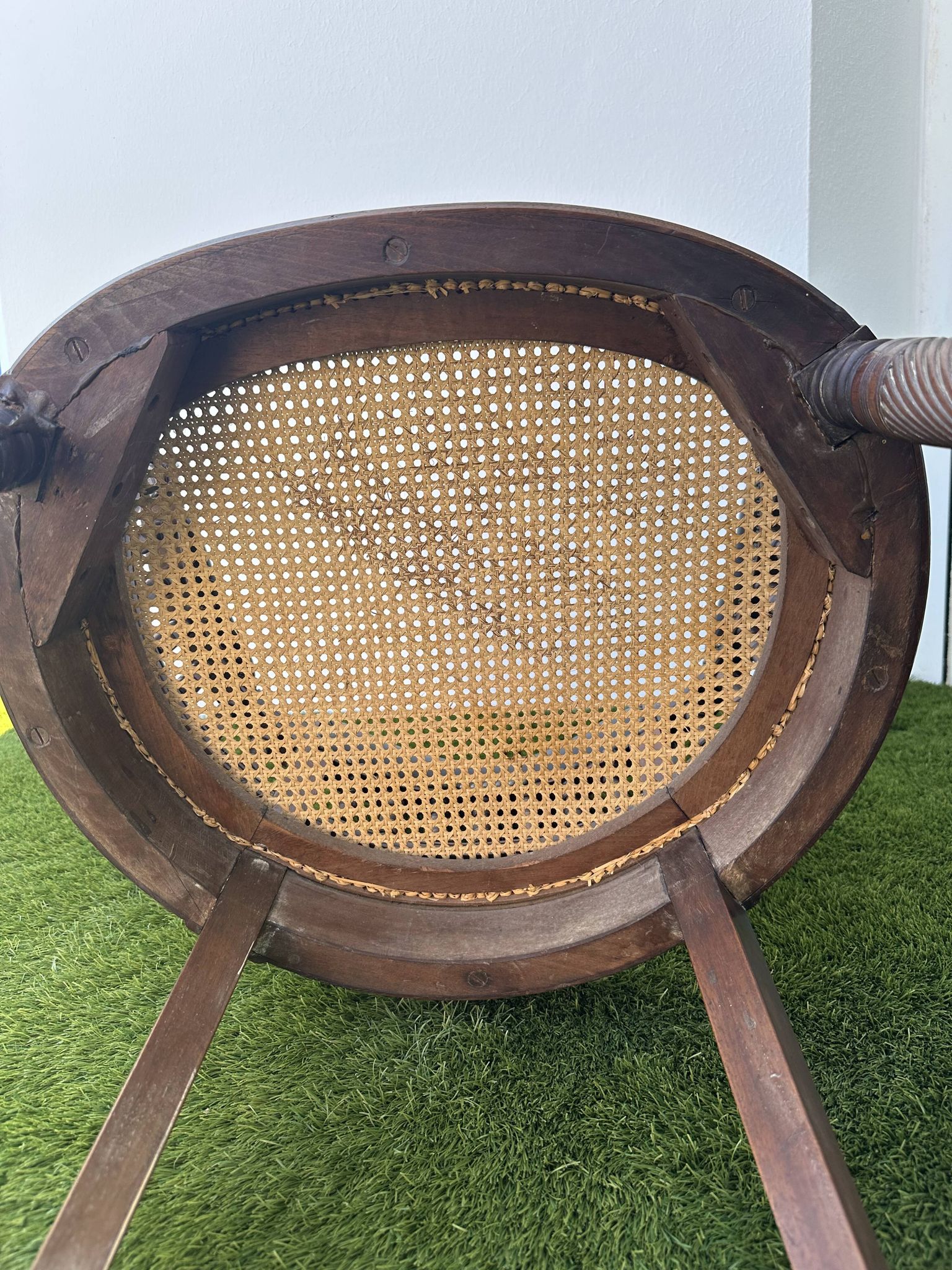 Napoleon III office chair in solid wood