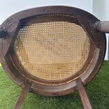 Napoleon III office chair in solid wood