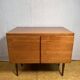 Mid century retro vintage teak small sideboard record cabinet 1960