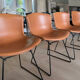 Set of 4 Bertoia chairs