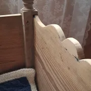 Antique pine cradle