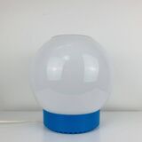 XL opaline ball lamp from the 60s, vintage