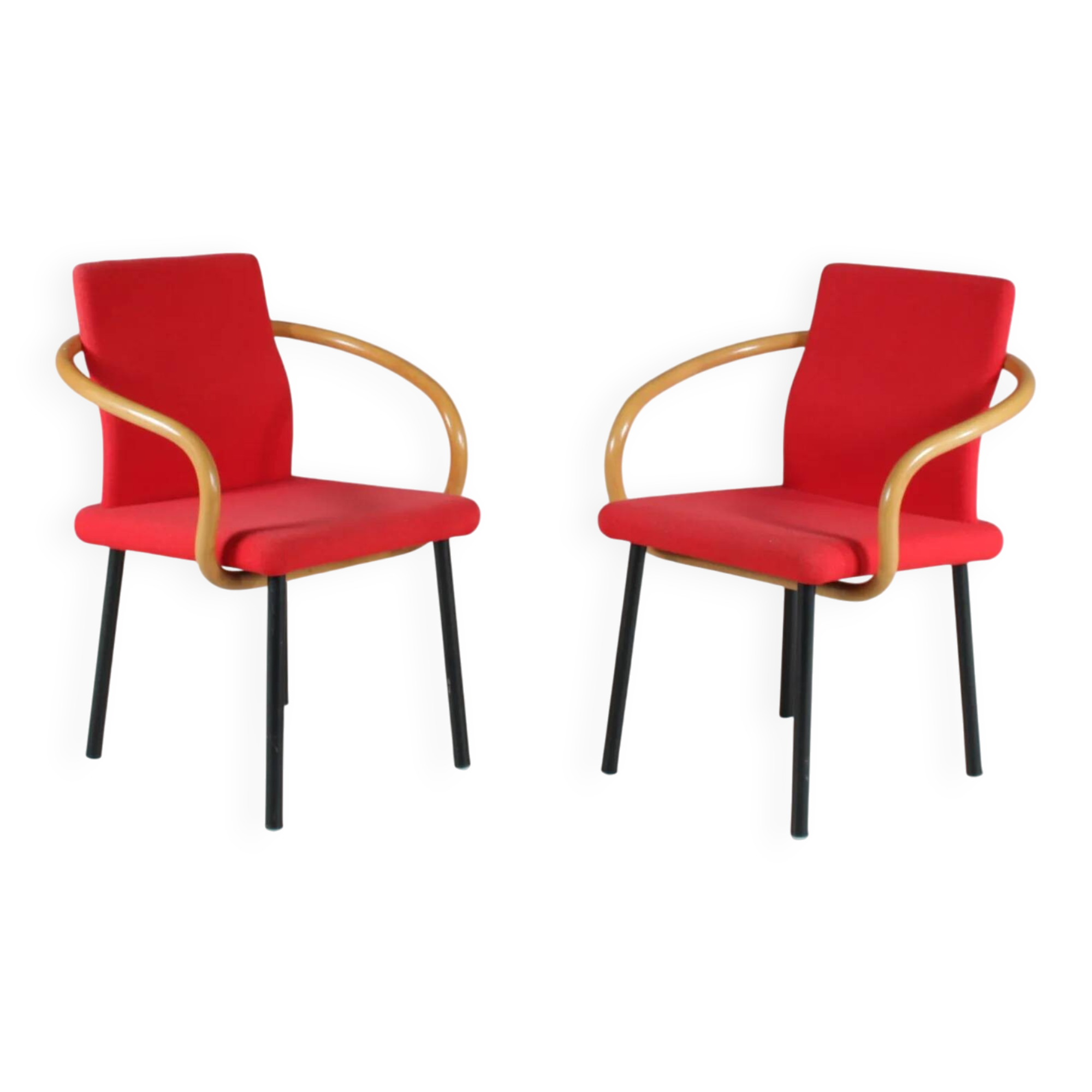 1980s “Mandarin” chairs by Ettore Sottsass for Knoll International, USA