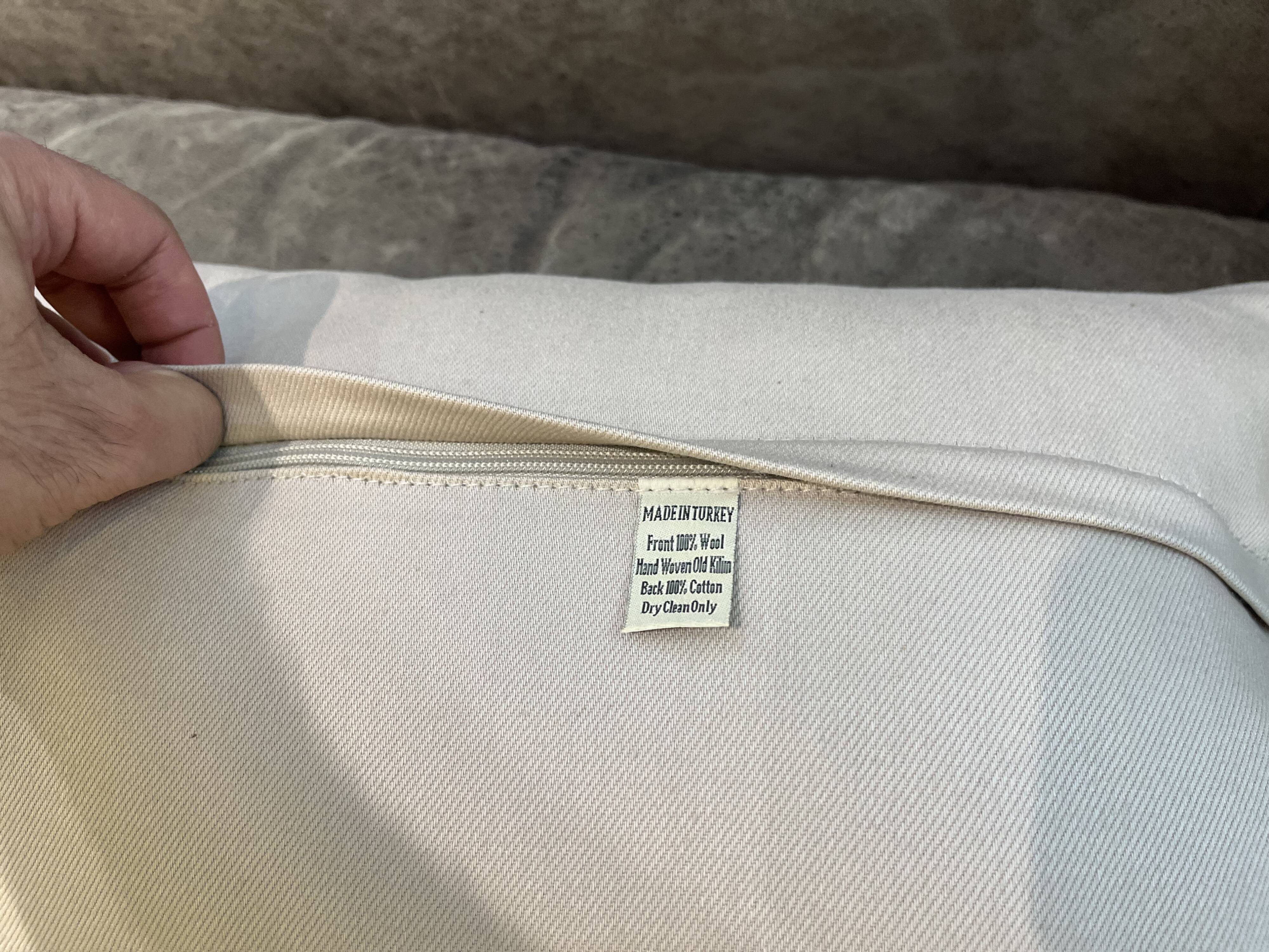 Handwoven Antique Carpet Pillow