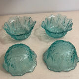 Coupelles en verre gravé