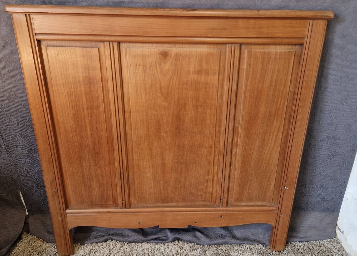 Cherry wood headboard