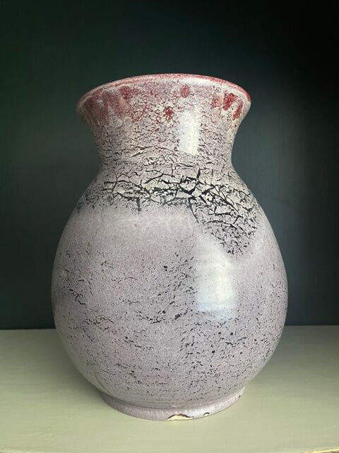 Vase Accolay 1960 ceramic