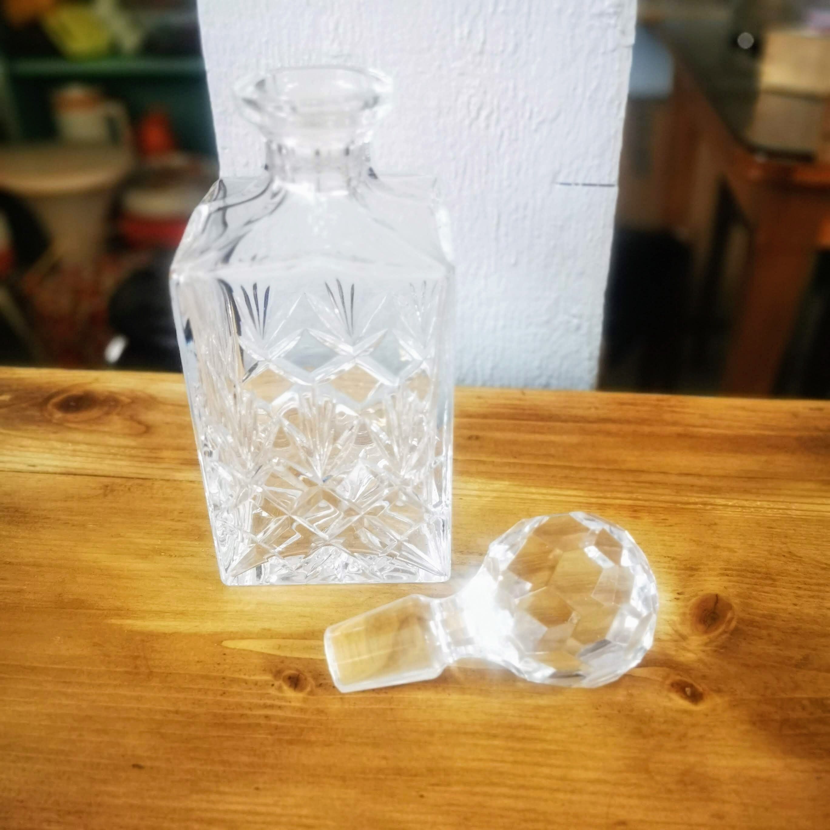 Crystal whisky carafe