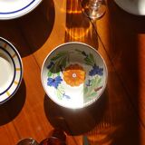 5 assiettes, plats dépareillés
