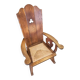 High back / monastery / rush seat armchair 1950s