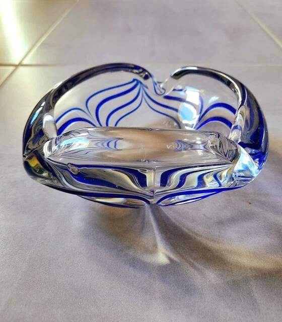 Murano crystal ashtray 1970