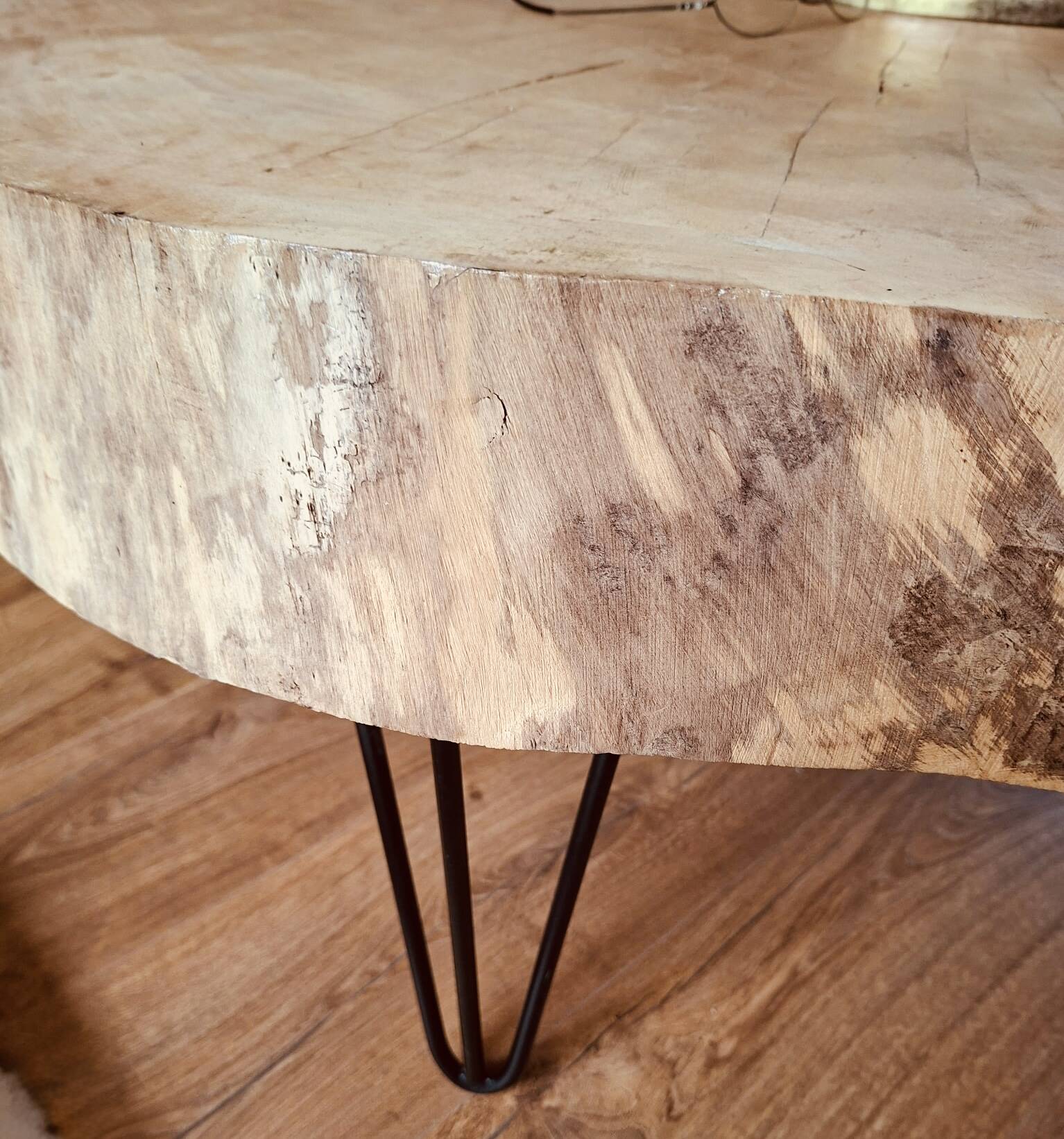 Solid wood coffee table - Unique piece -