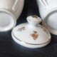 Crémier et sucrier porcelaine décor de roses