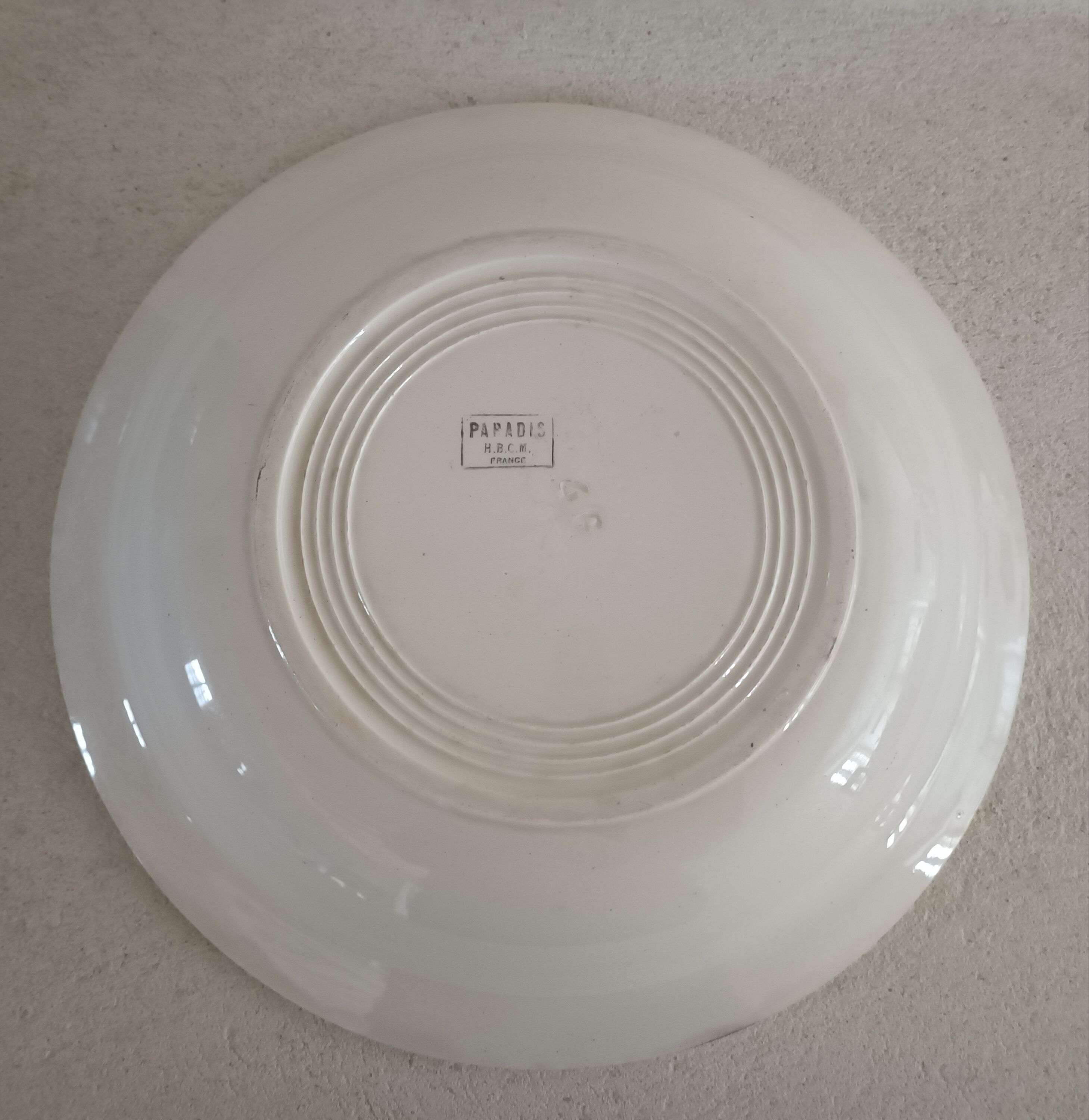 4 plates and a salad bowl Creil and Montereau