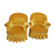 Paire de fauteuils crapaud