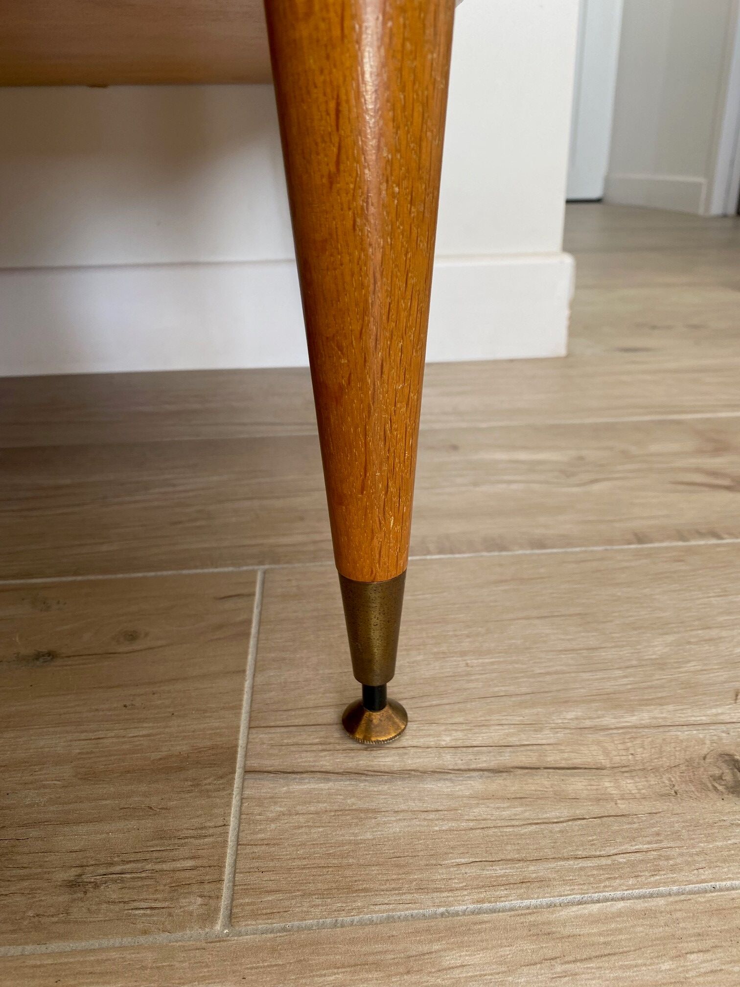 Chene and rattan cabinet