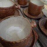 13 piece stoneware coffee/tea set