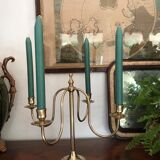 Scandinavian brass chandelier