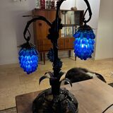 Large Murano table lamp, bunch of grapes