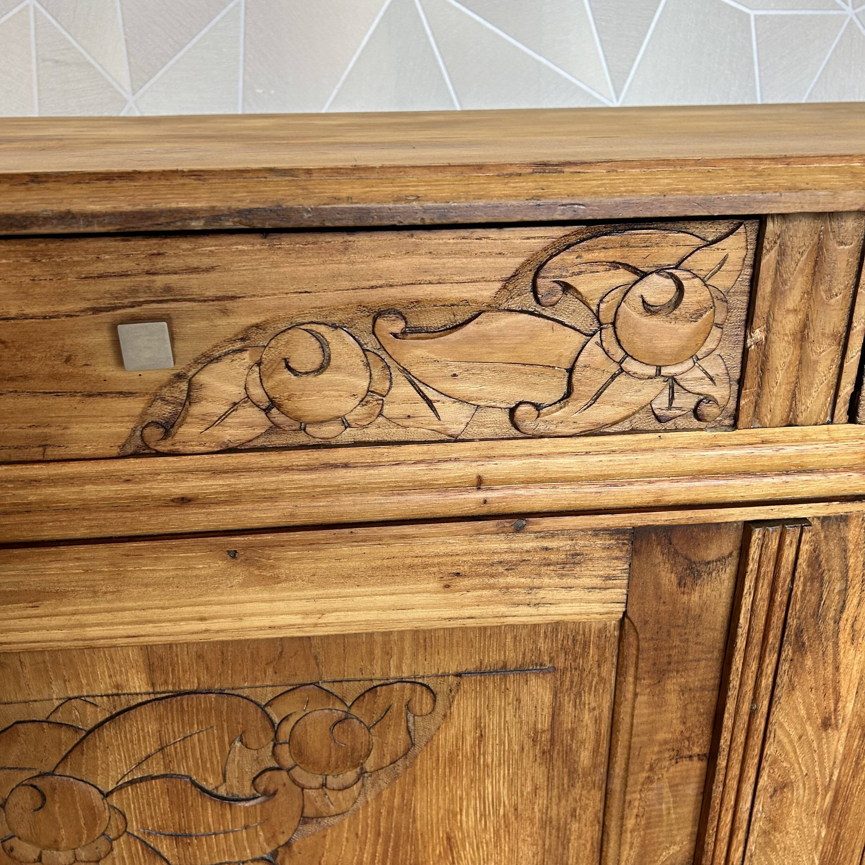 Parisian art nouveau stripped buffet