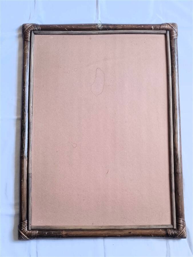 Bamboo mirror 52 x 70 cm