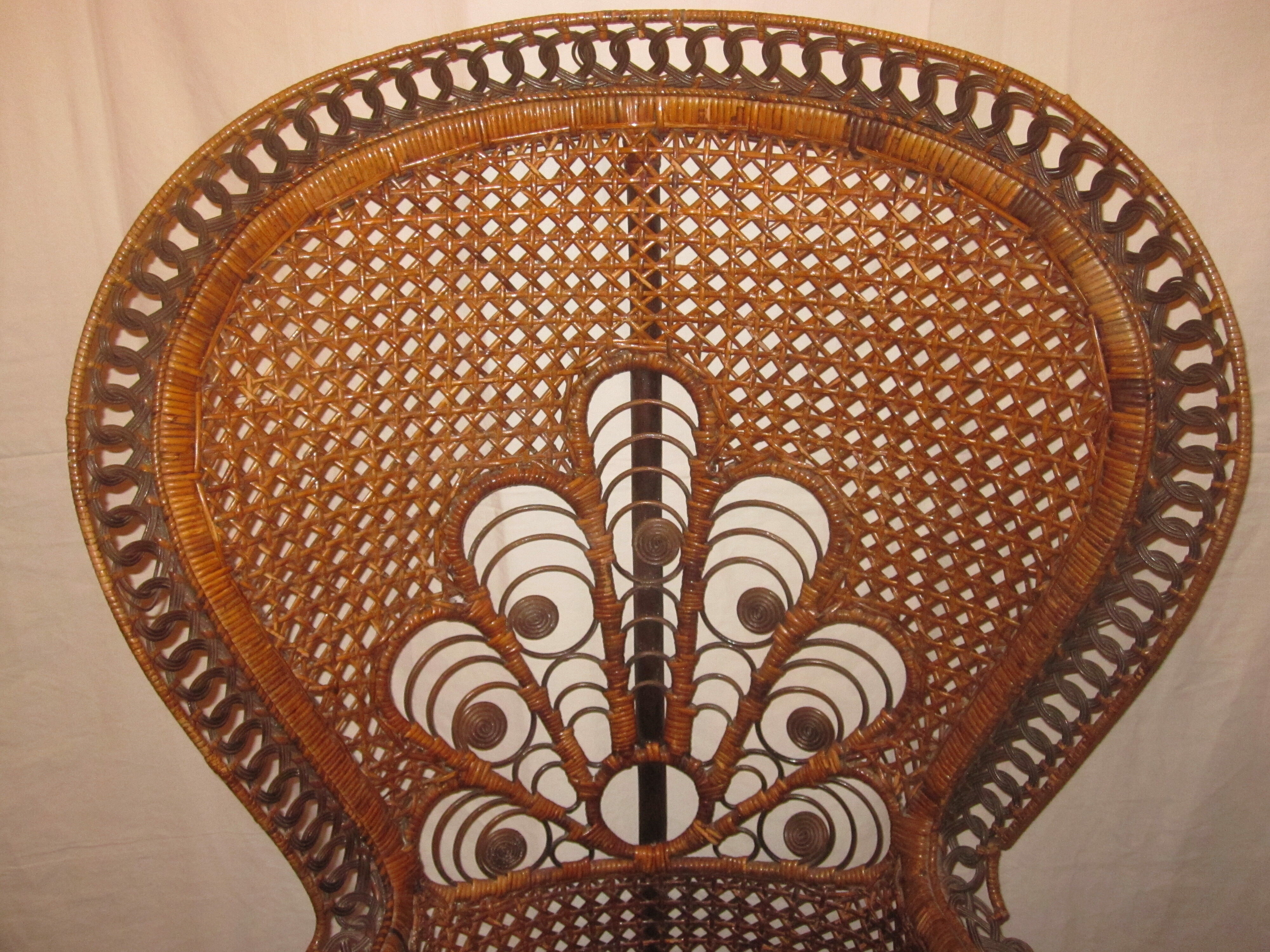 Emmanuelle rattan armchair